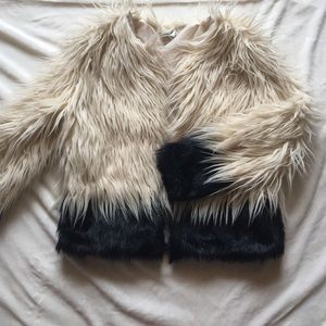 Faux fur coat