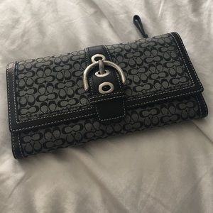 Coach wallet with checkbook holder
