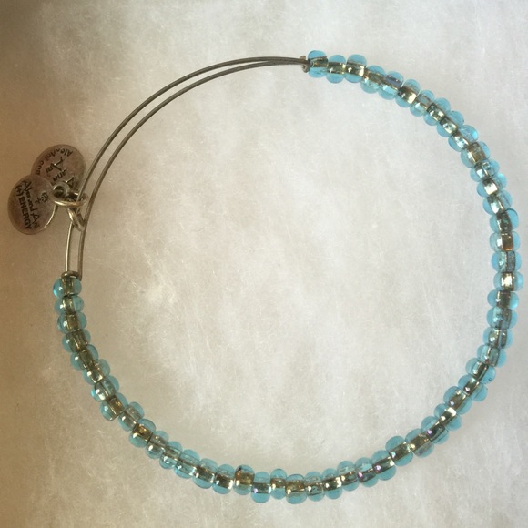 Alex & Ani Blue Sea Bead Bangle