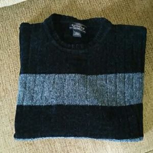 Vintage Y2K Men's Sonoma Chenille Striped Sweater