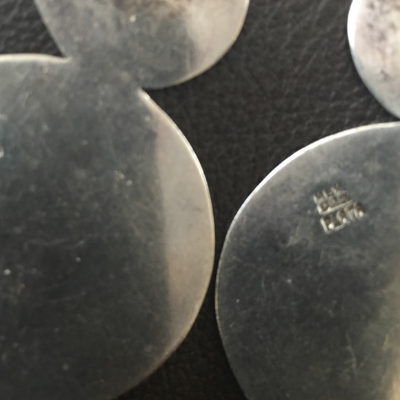 Large Sterling Silver Earrings - image 3