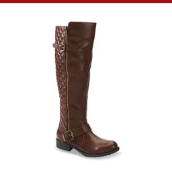 Shoes - Quilted Riding Boots