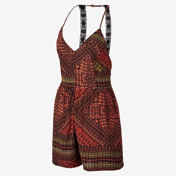 NWT!  Hurley Lexi Romper Women's- Bright Mango