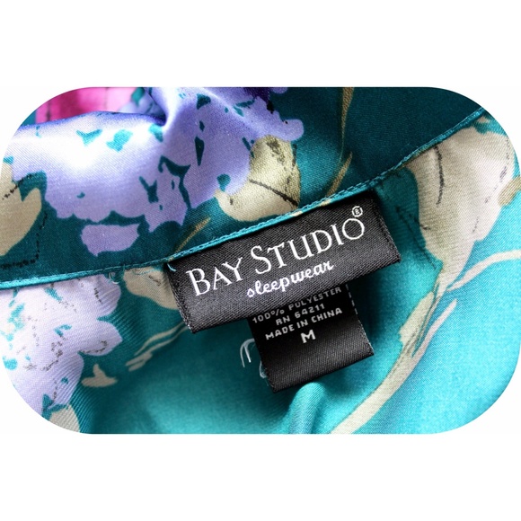 Floral Silky Pj Top - Picture 3 of 3