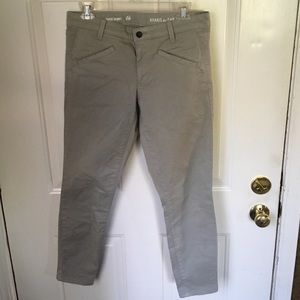 Gap super skinny grey khakis