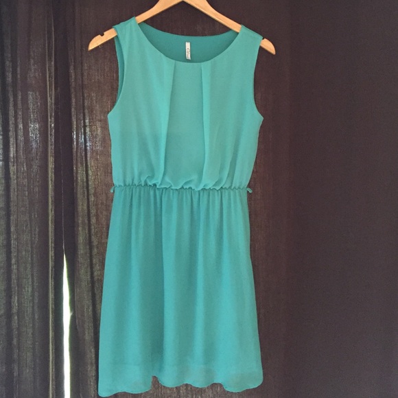 Teal Mini Dress