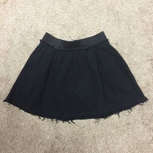 High-Waited Denim Circle Skirt