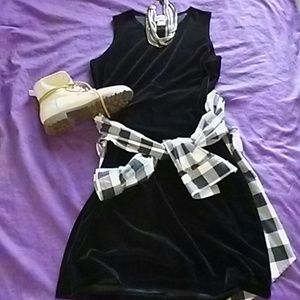 '90s Vintage crushed velvet dress