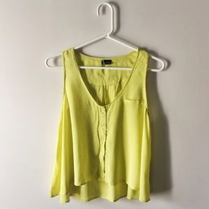 Button Front Crop Top