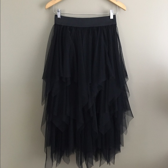 Free People Dresses & Skirts - Free People Black Tulle Skirt