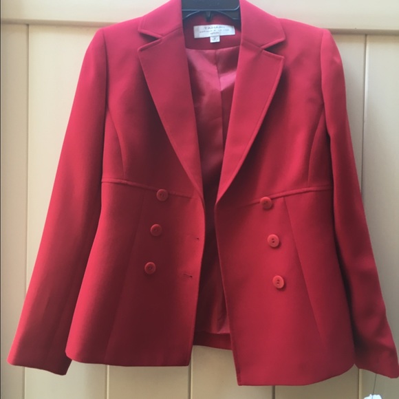 Red Tahari dress jacket/coat