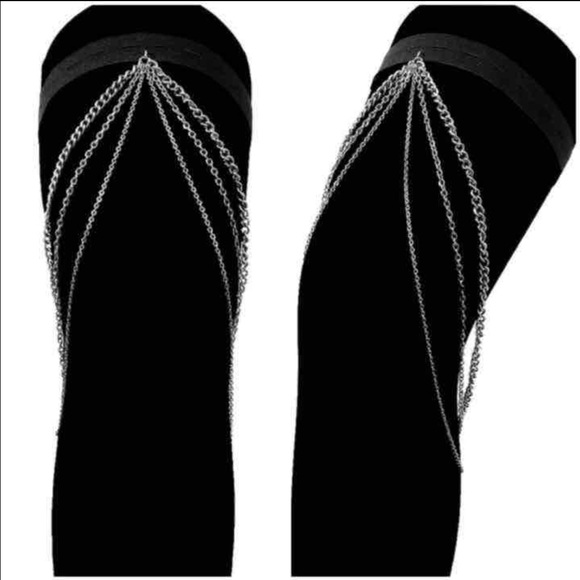 Metal Thigh Leg Chains Accessory