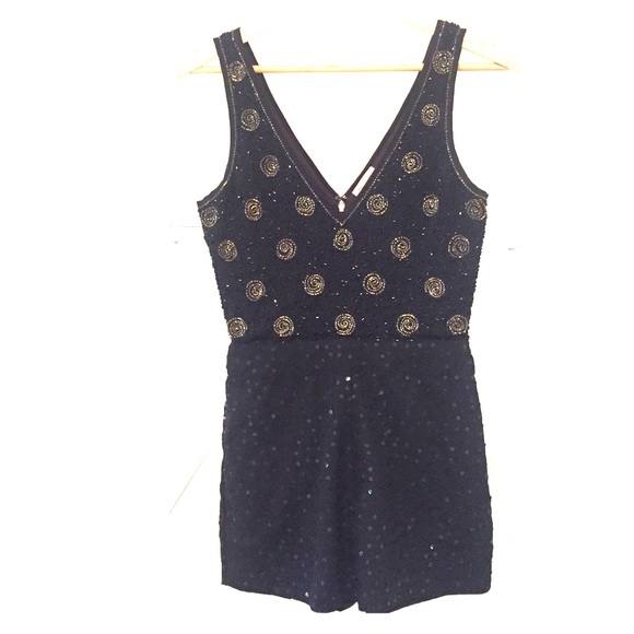 Topshop Beaded Romper, Size 4