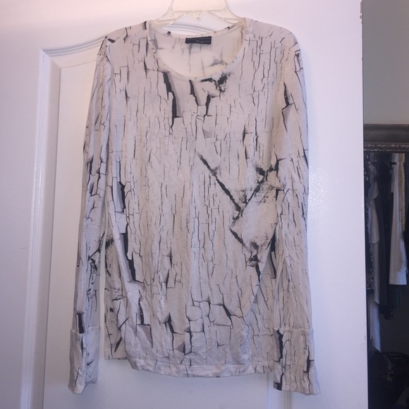 black and white Zara top