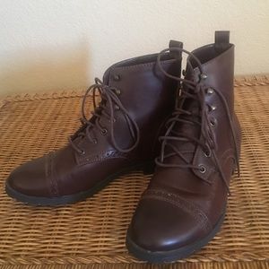 Brown Combat Boots