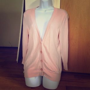 Banana Republic Silk Blend Cardigan pink size a