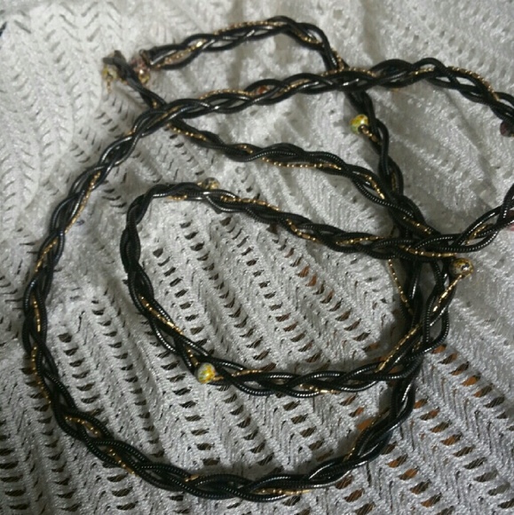 Braided snake chain necklace