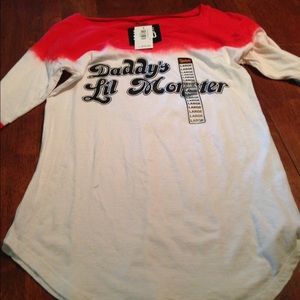Costume or just regular Harley Quinn shirt.