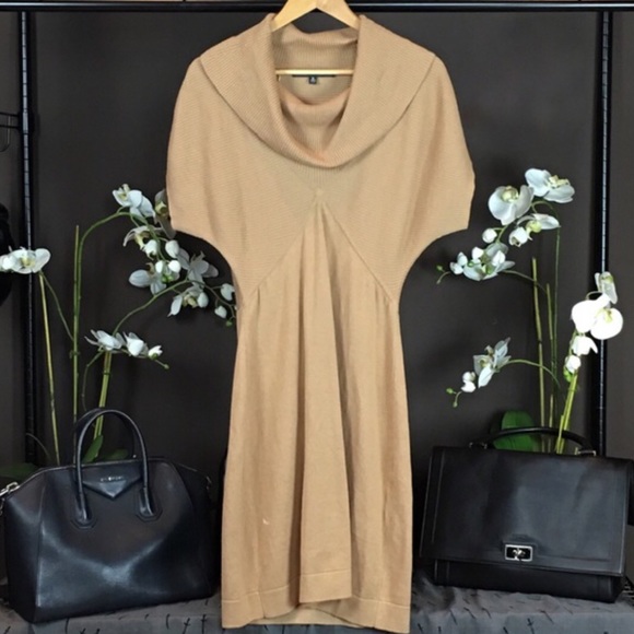 Dresses & Skirts - CAMEL COWEL NECK SWEATER DRESS