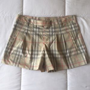 Burberry Plaid Shorts