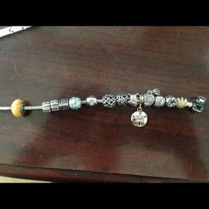 Pandora bracelet with all charms