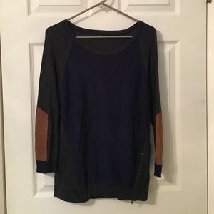 August Silk Colorblock sweater