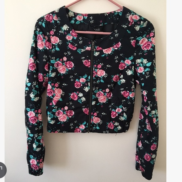 DIVIDED floral jacket