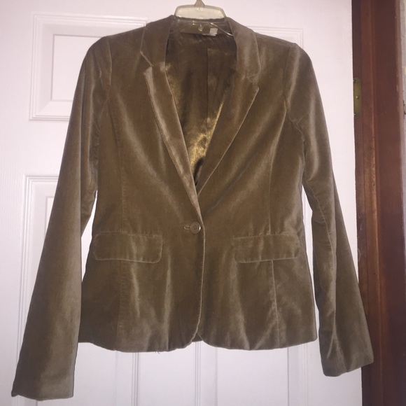 gold suede blazer