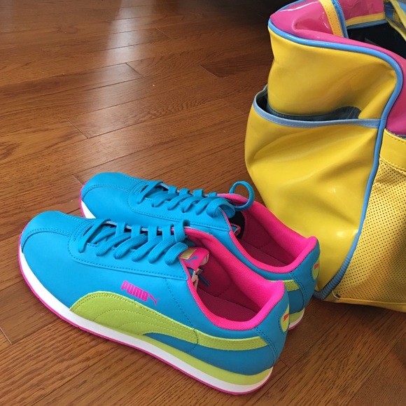 colorful pumas shoes