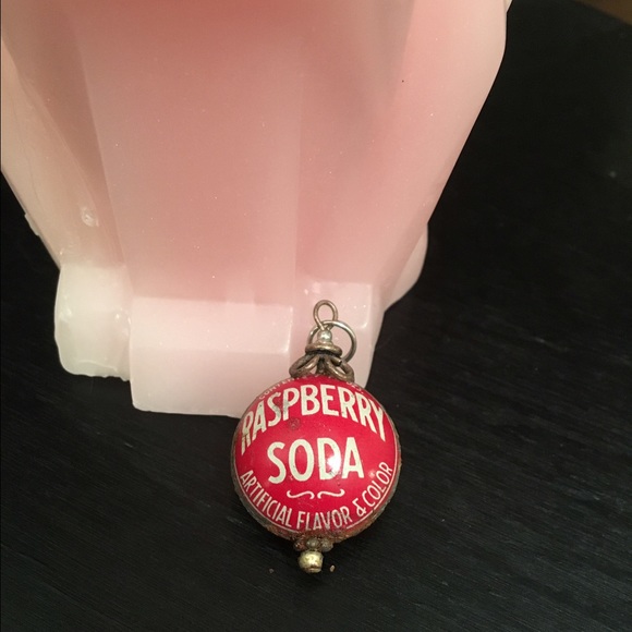 Vintage Raspberry Soda Pendant