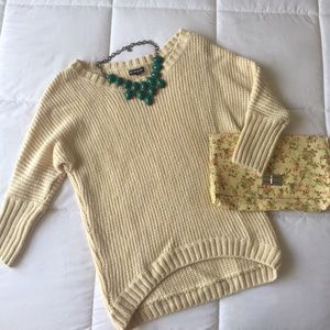 EXPRESS Heathered Cream Sweater