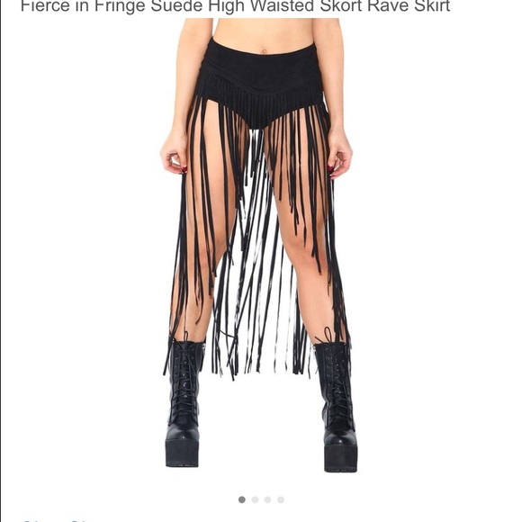 Fringe boho festival skirt/skort!