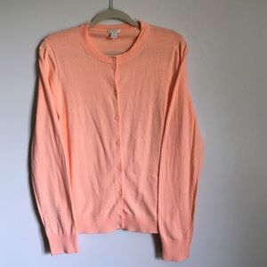 J.Crew peach Caryn cardigan