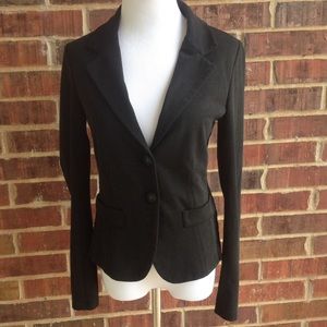 Gucci black classic cotton blazer