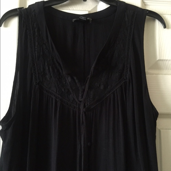 Black button down dress