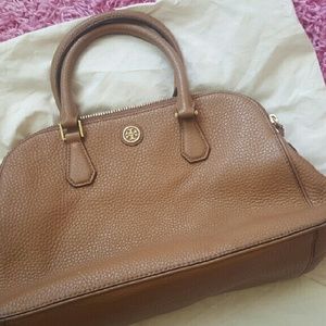 Tory Burch Double Zipper Pebbled