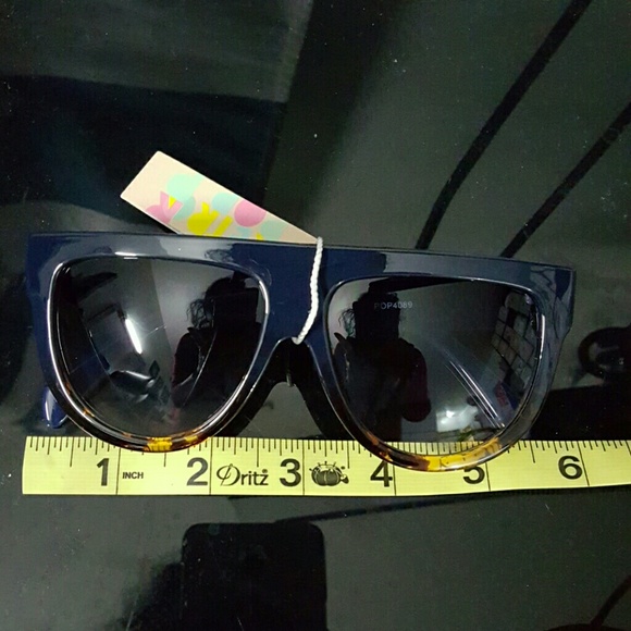 Oversize Sunglasses Women Shades  Retro Flat To - Picture 3 of 4