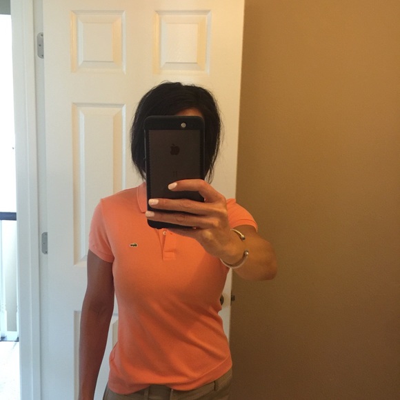 Women's Lacoste polo top, size 42