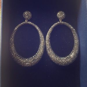 Swarovski Stone Large Pierced Earrings