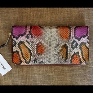 brahmin dark rum wallet