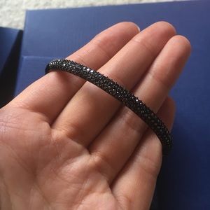 Swarovski Stone Black Bangle