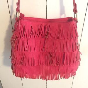 Urban expressions vegan suede cross body purse