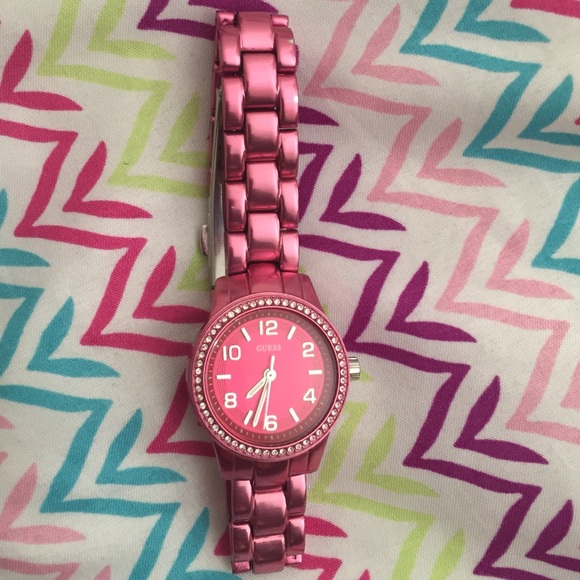 Pink Guess watch