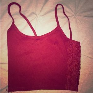 Forever 21 crop lace cami