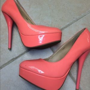 Bright Coral Charlotte Russe Stilettos!