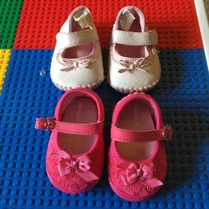 Newborn shoes. Selling both pairs for one price!!!
