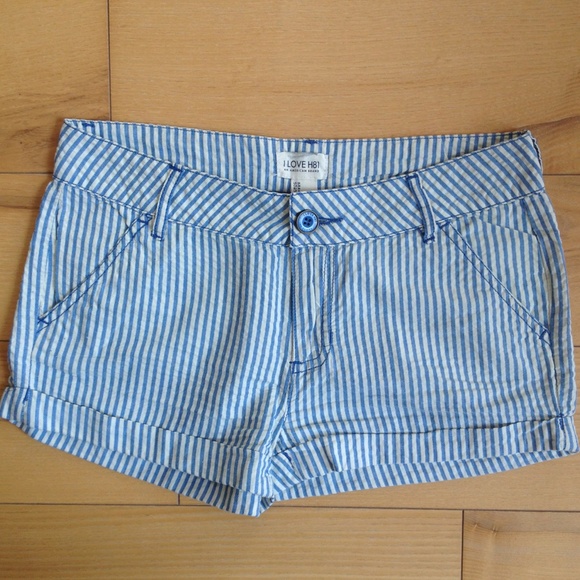 Forever 21 seersucker cotton shorts