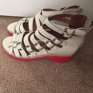 Jeffrey Campbell gladiator buckle sandals