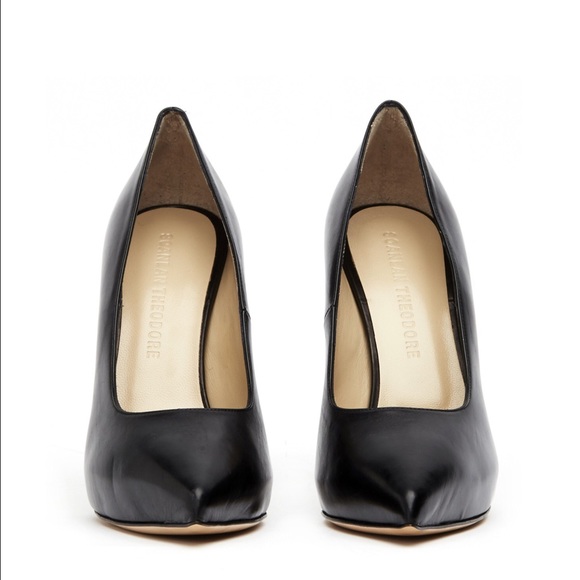 Coming Soon! Scanlon Theodore Black Leather Heels