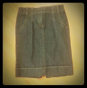 FINAL PRICE_Loft knee length denim skirt